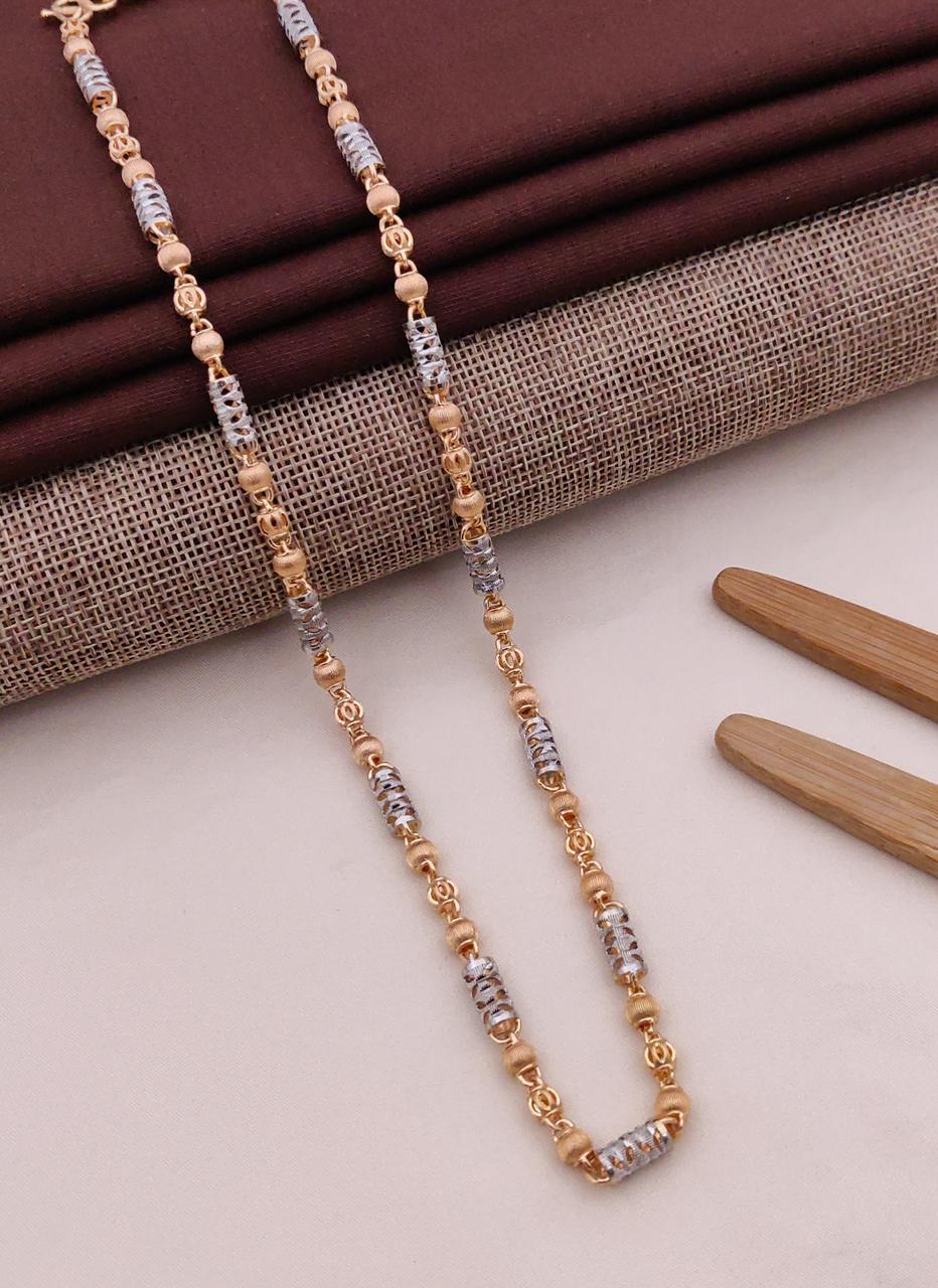Premium 1 Gram Gold-Plated Chain (6 Months Warranty) - GC-136