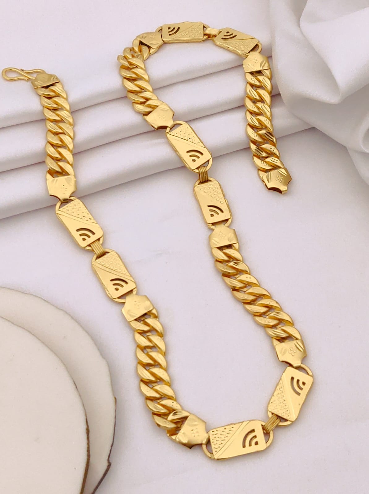 Premium 1 Gram Gold-Plated Chain (6 Months Warranty) - GC-123