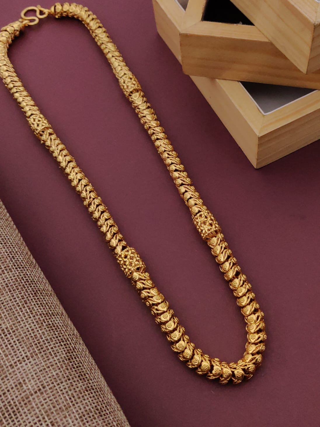 Premium 1 Gram Gold-Plated Chain (6 Months Warranty) - GC-060