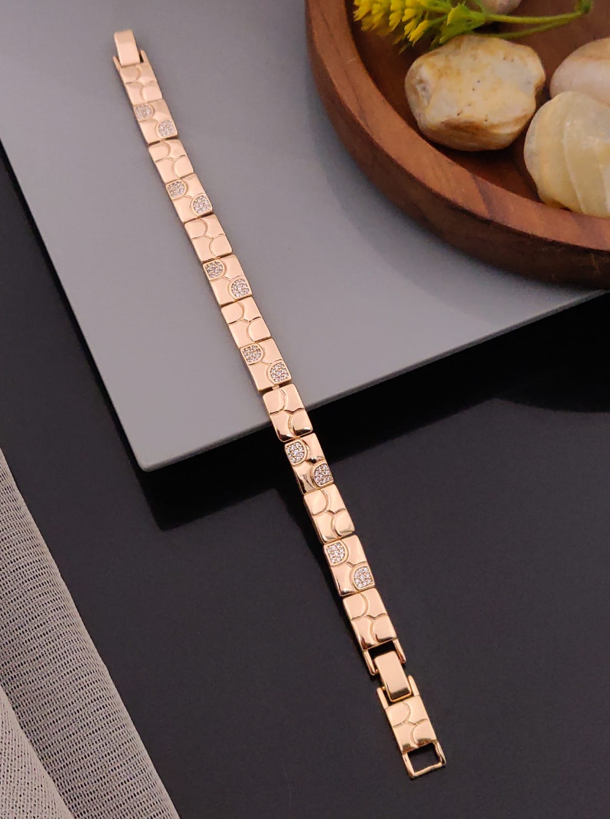 Premium 1 Gram Gold-Plated Bracelet (6 Months Warranty) - GB-059