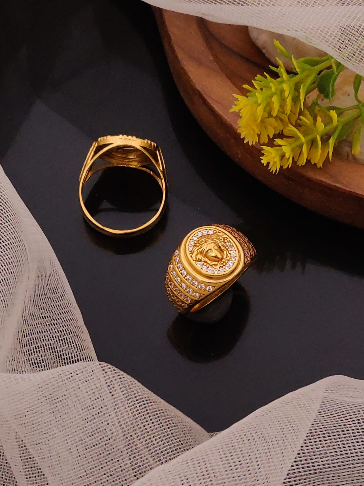 Premium 1 Gram Gold-Plated Ring (6 Months Warranty) - GR-047