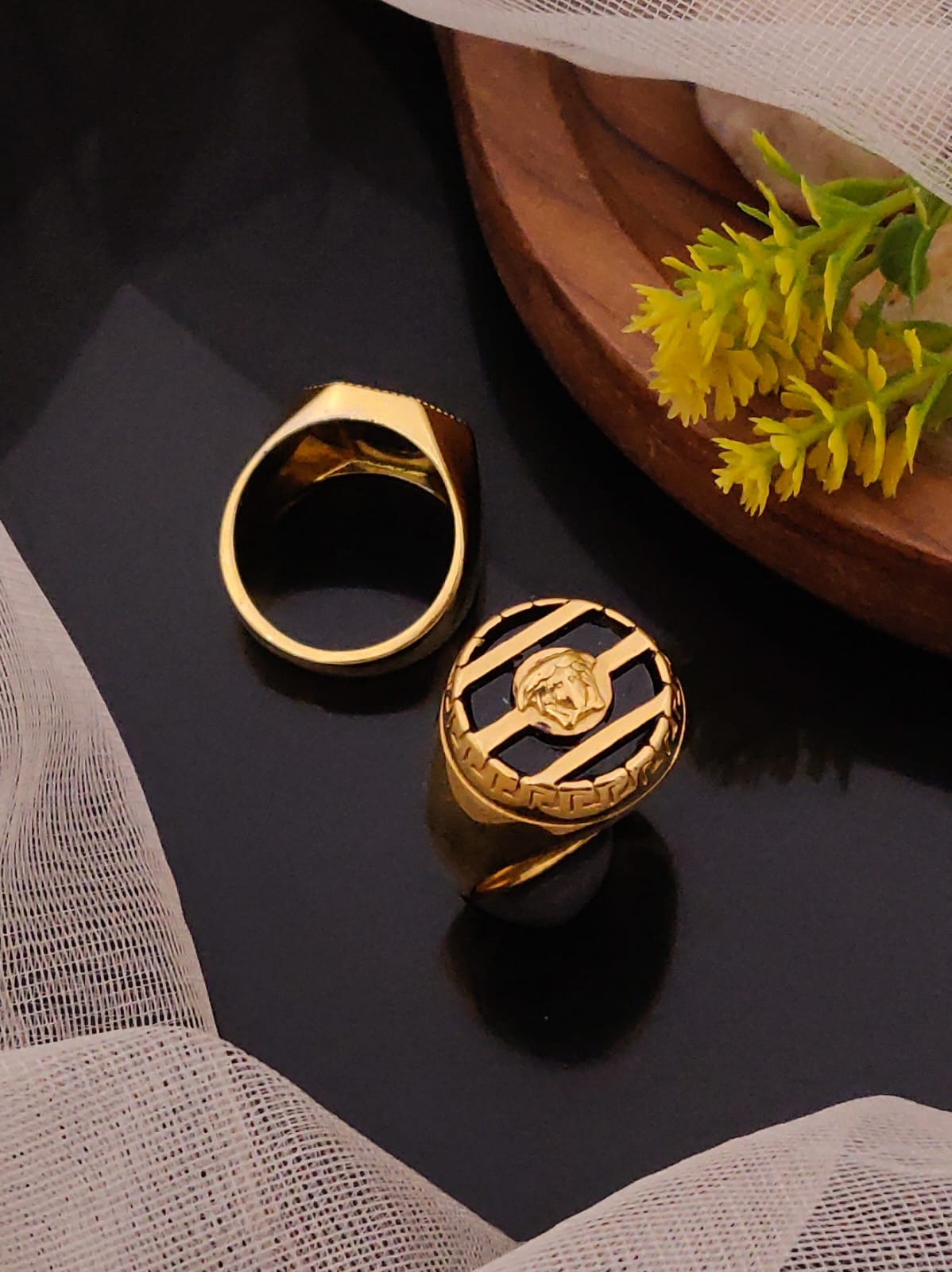 Premium 1 Gram Gold-Plated Ring (6 Months Warranty) - GR-035