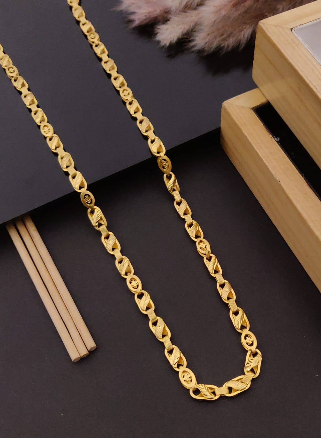 Premium 1 Gram Gold-Plated Chain (6 Months Warranty) - GC-026