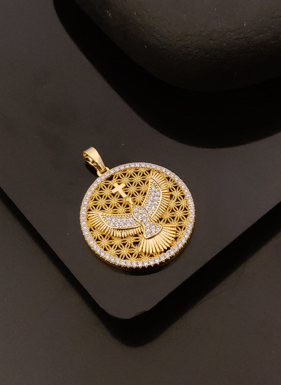 Premium 1 Gram Gold-Plated Pendant (6 Months Warranty) - GP-041