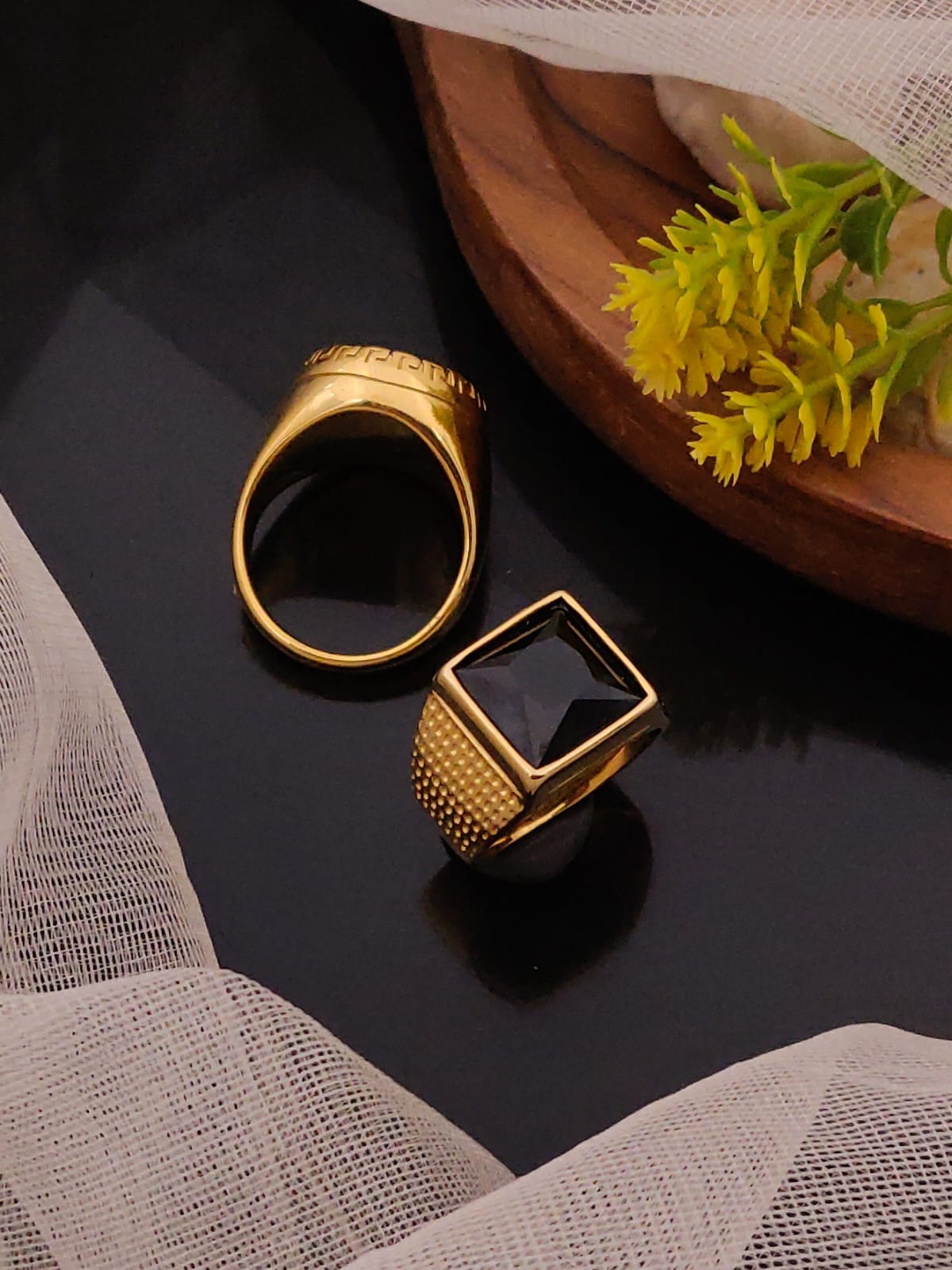 Premium 1 Gram Gold-Plated Ring (6 Months Warranty) - GR-042