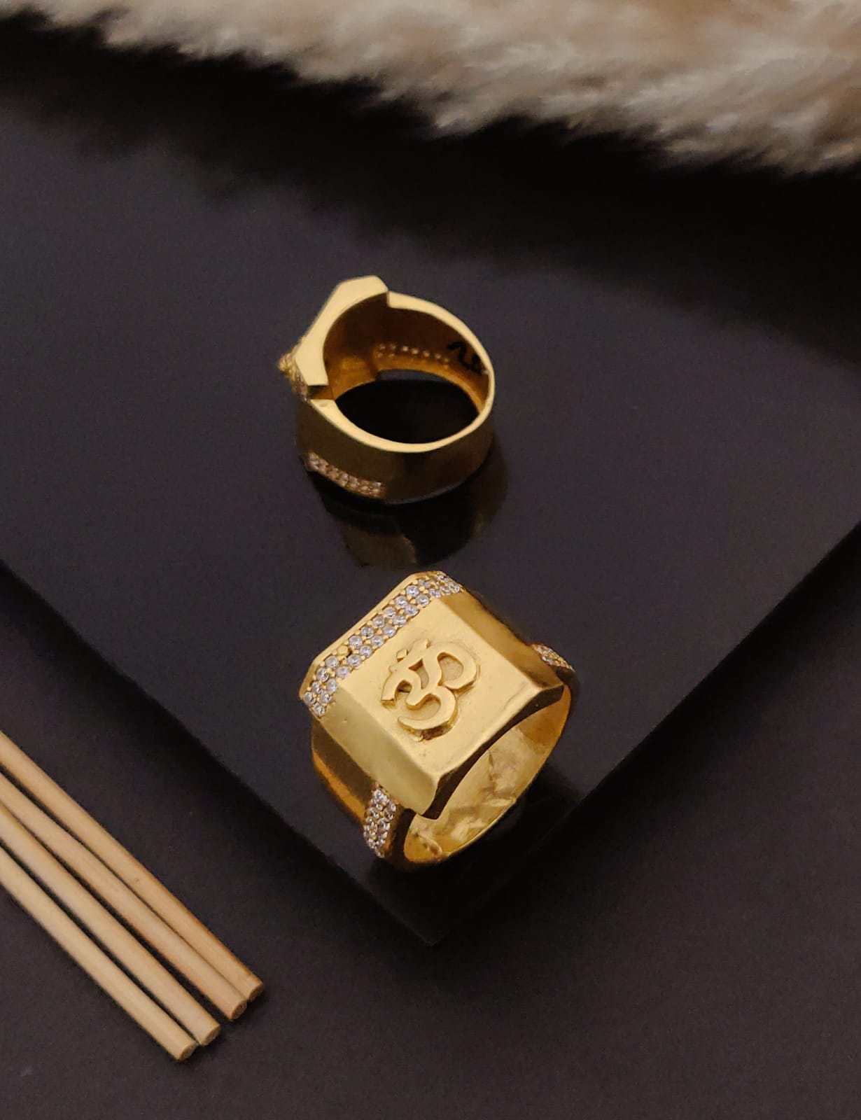 Premium 1 Gram Gold-Plated Ring (6 Months Warranty) - GR-104