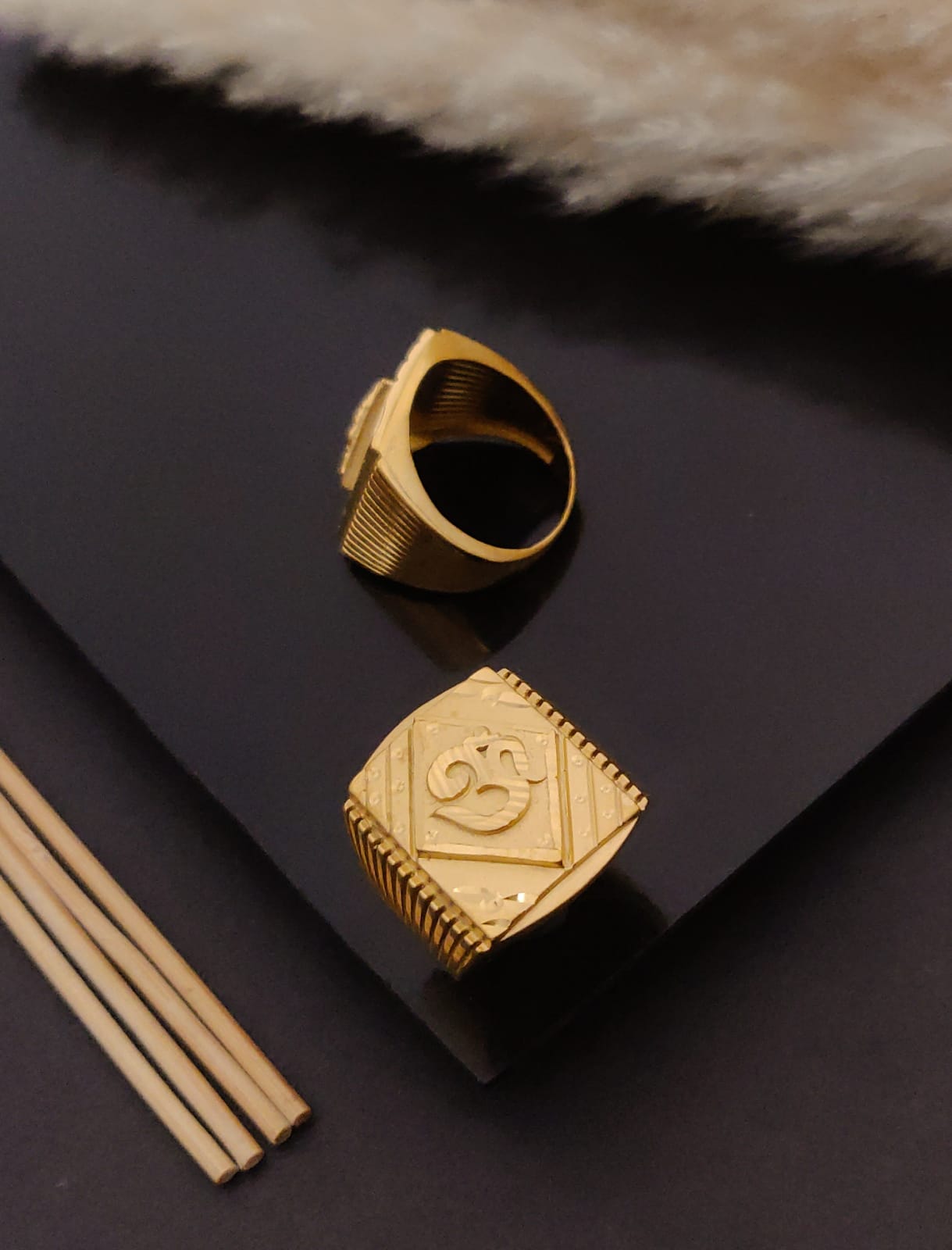 Premium 1 Gram Gold-Plated Ring (6 Months Warranty) - GR-68