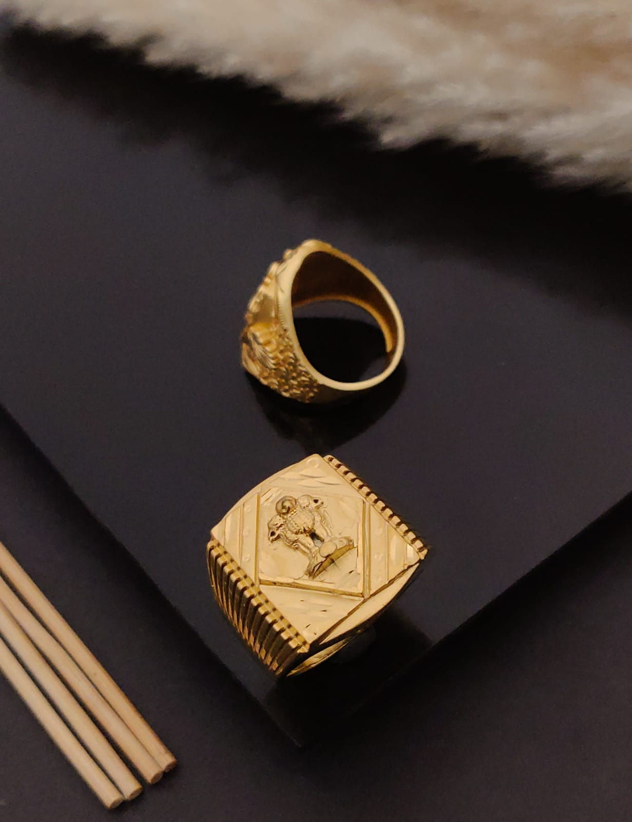 Premium 1 Gram Gold-Plated Ring (6 Months Warranty) - GR-73