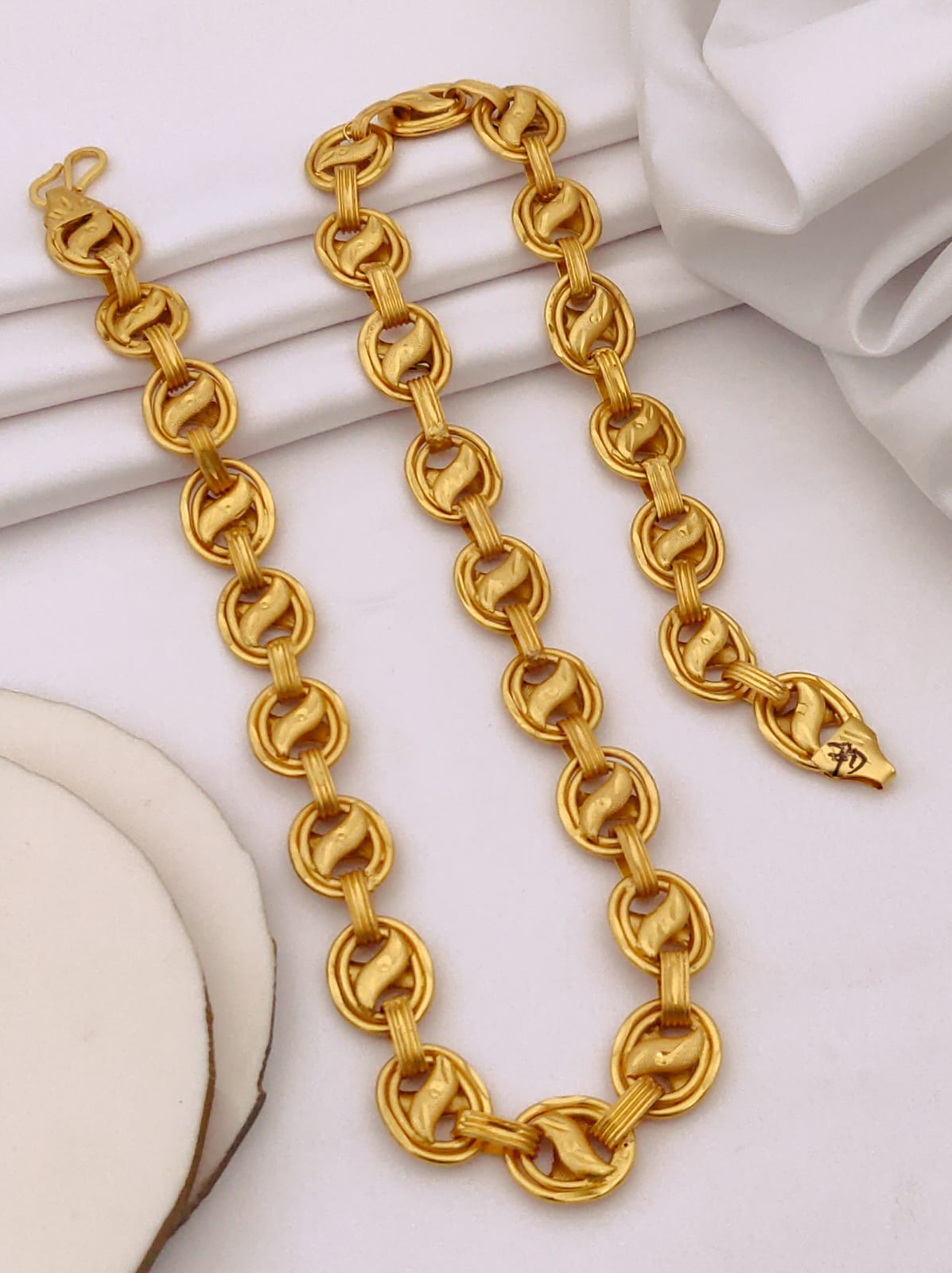 Premium 1 Gram Gold-Plated Chain (6 Months Warranty) - GC-124
