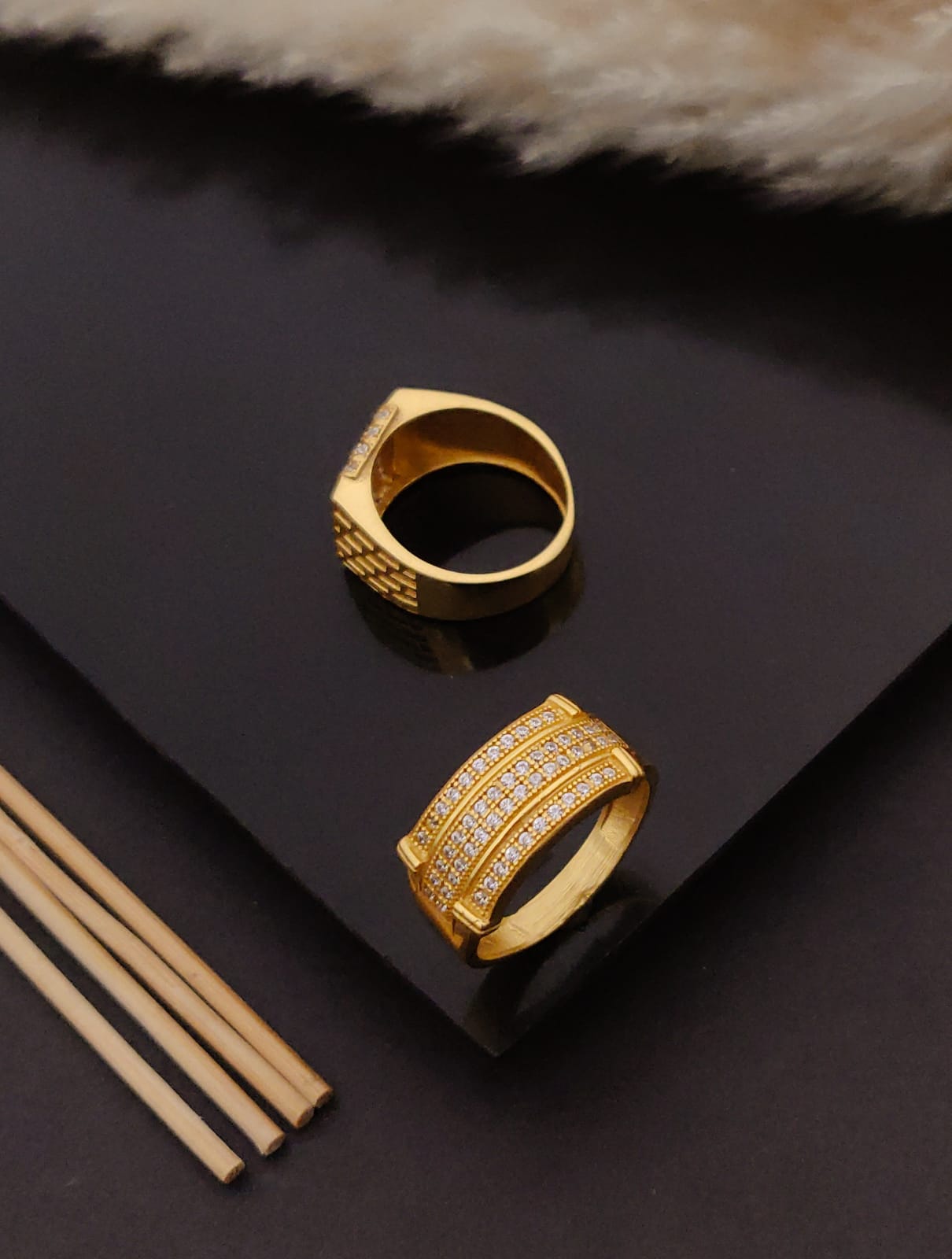 Premium 1 Gram Gold-Plated Ring (6 Months Warranty) - GR-105