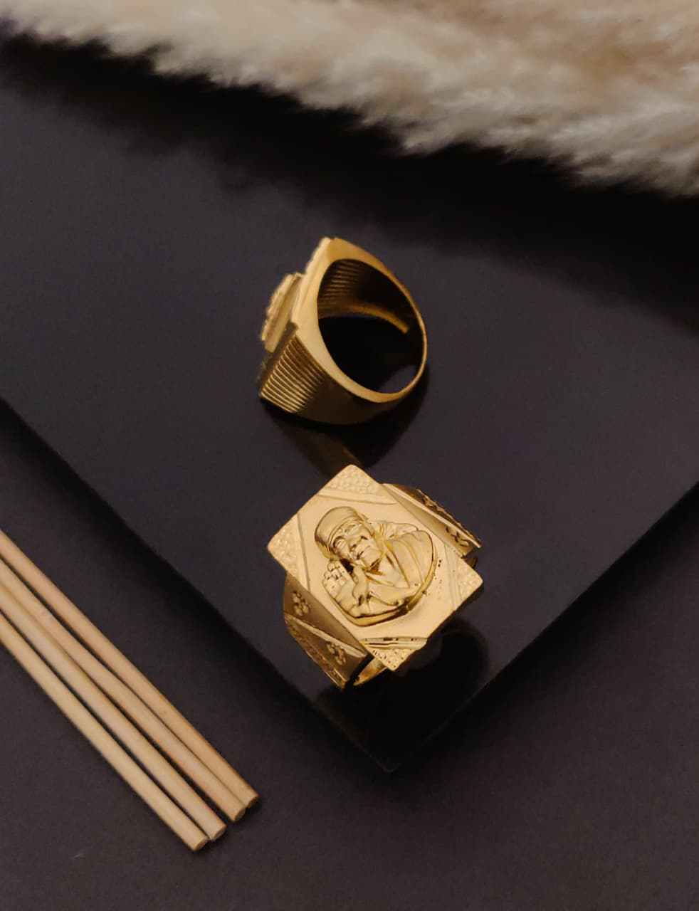 Premium 1 Gram Gold-Plated Ring (6 Months Warranty) - GR-111