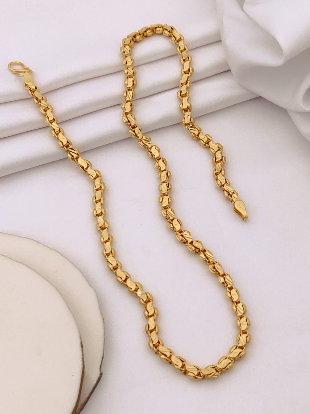 Premium 1 Gram Gold-Plated Chain (6 Months Warranty) - GC-126