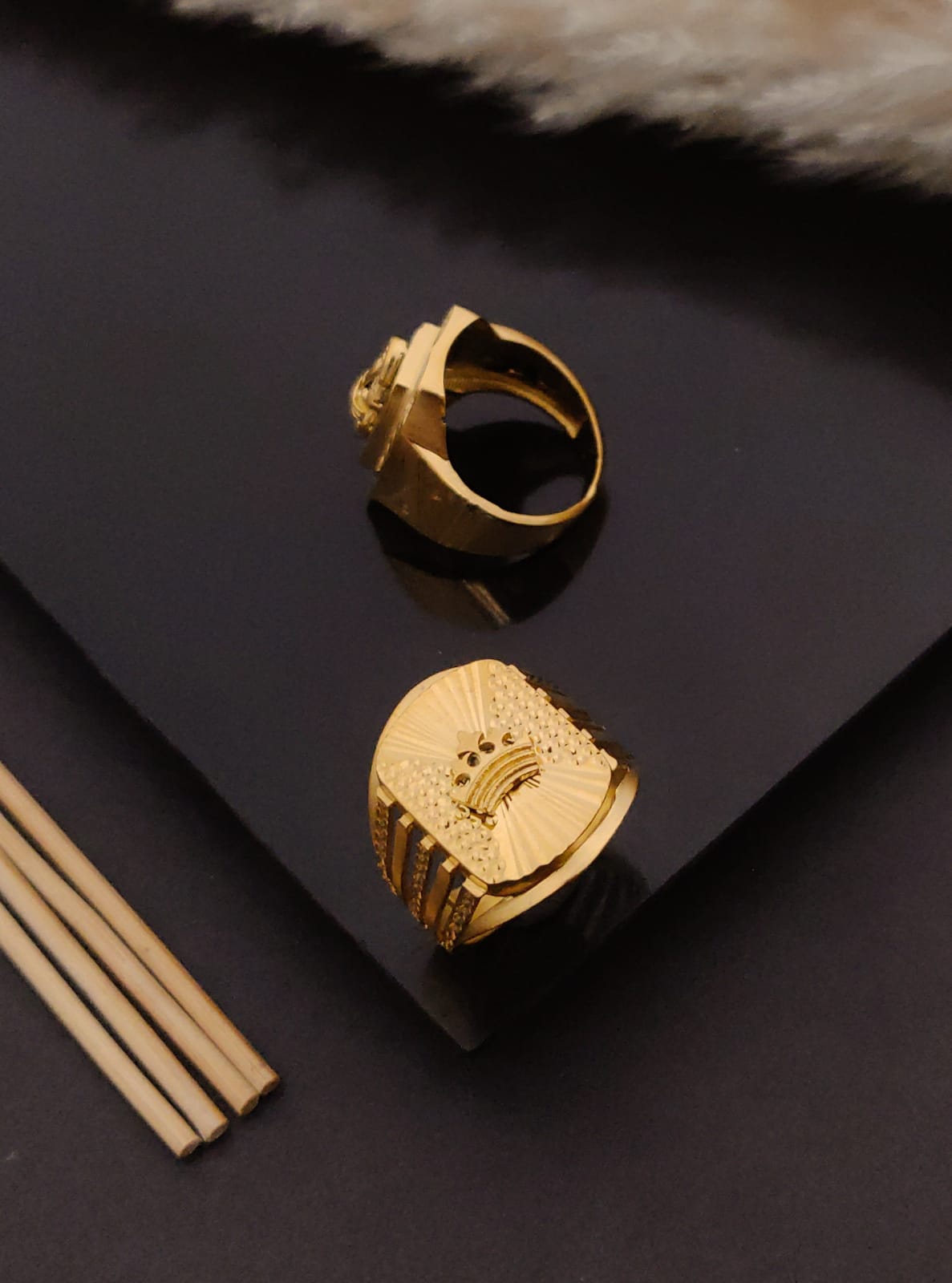 Premium 1 Gram Gold-Plated Ring (6 Months Warranty) - GR-82
