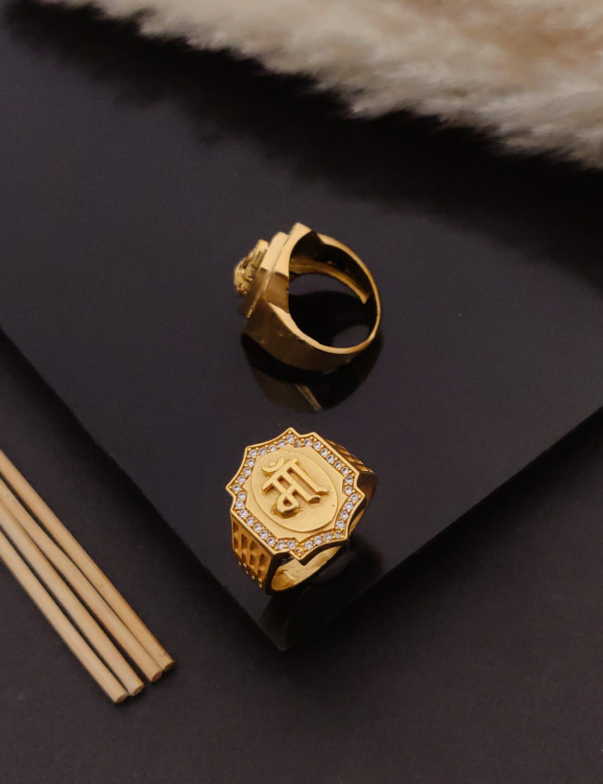 Premium 1 Gram Gold-Plated Ring (6 Months Warranty) - GR-88