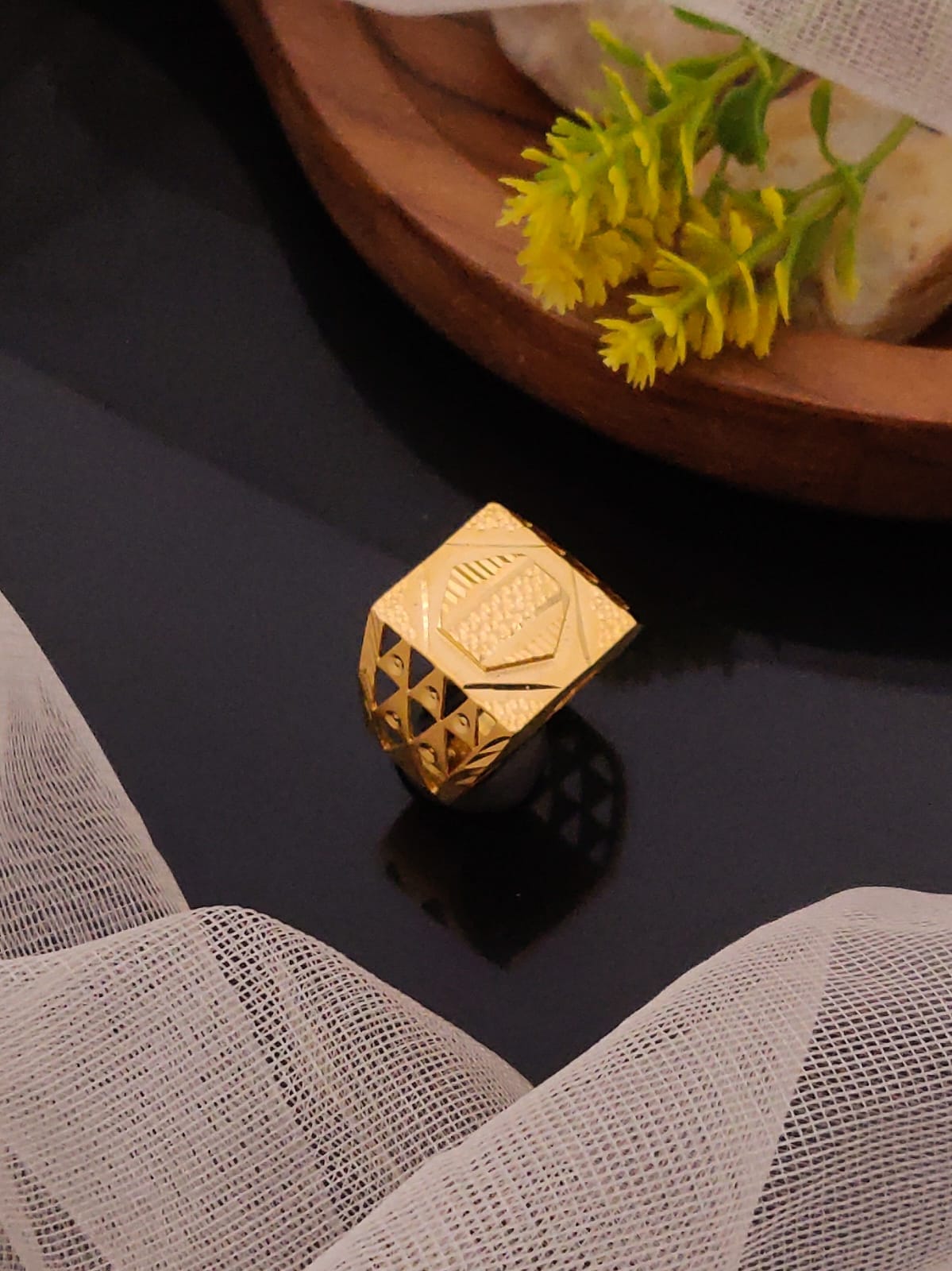 Premium 1 Gram Gold-Plated Ring (6 Months Warranty) - GR-013