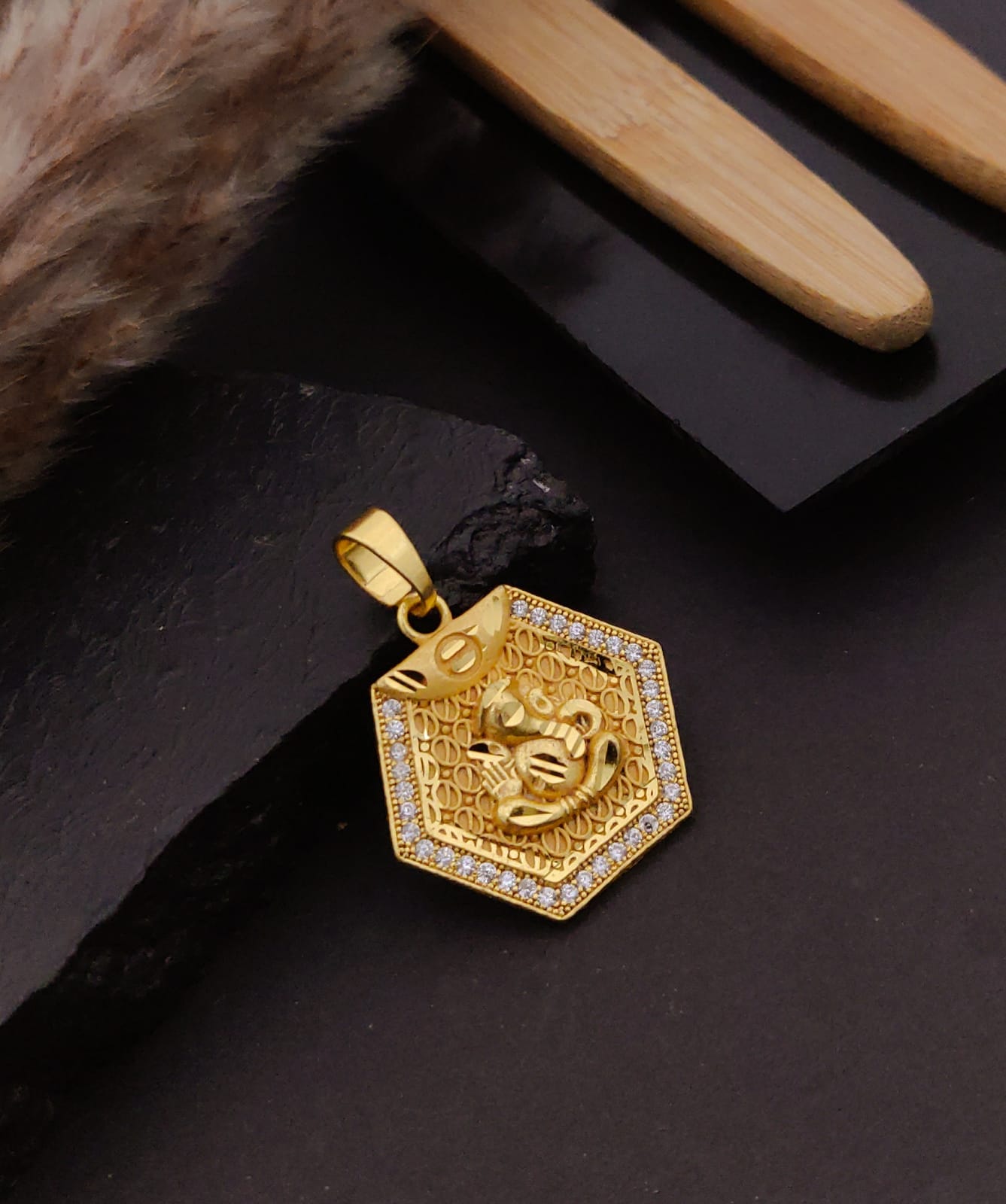 Premium 1 Gram Gold-Plated Pendant (6 Months Warranty) - GP-107