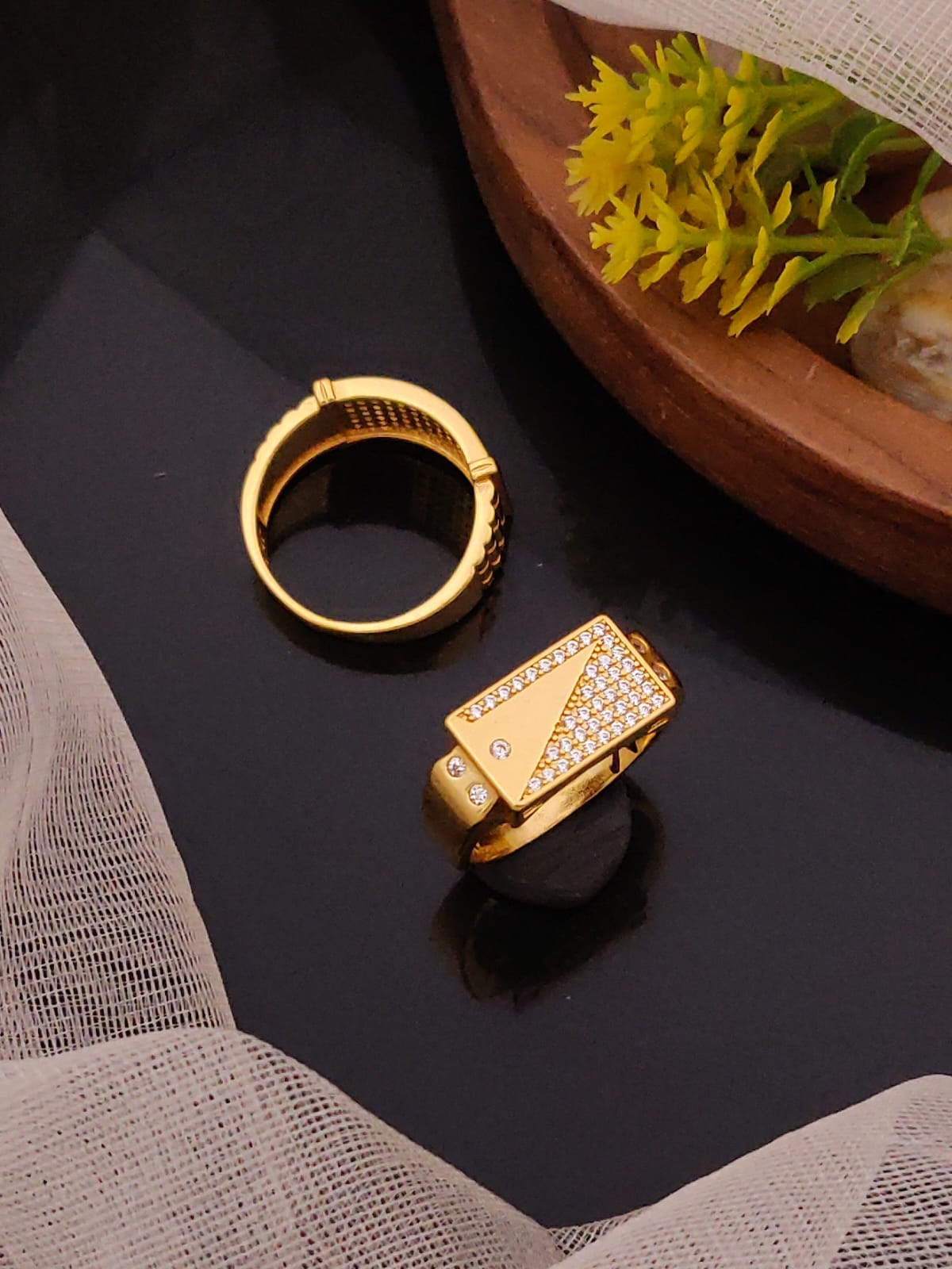 Premium 1 Gram Gold-Plated Ring (6 Months Warranty) - GR-043