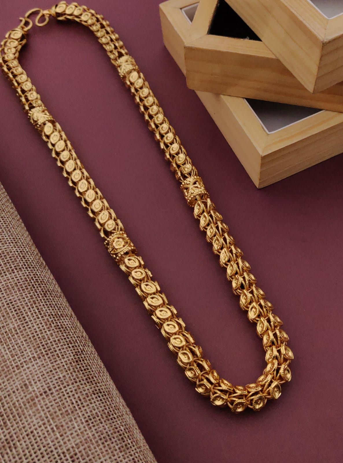 Premium 1 Gram Gold-Plated Chain (6 Months Warranty) - GC-066
