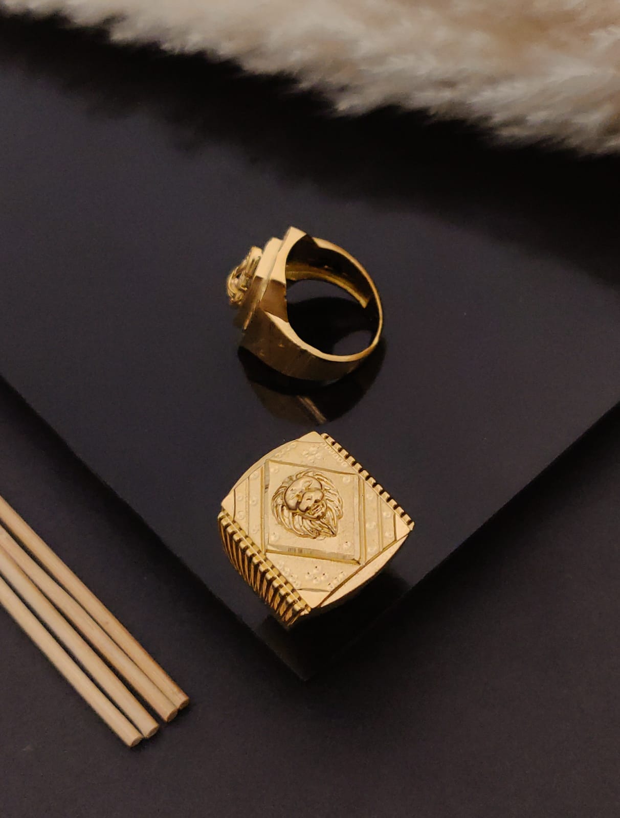 Premium 1 Gram Gold-Plated Ring (6 Months Warranty) - GR-116