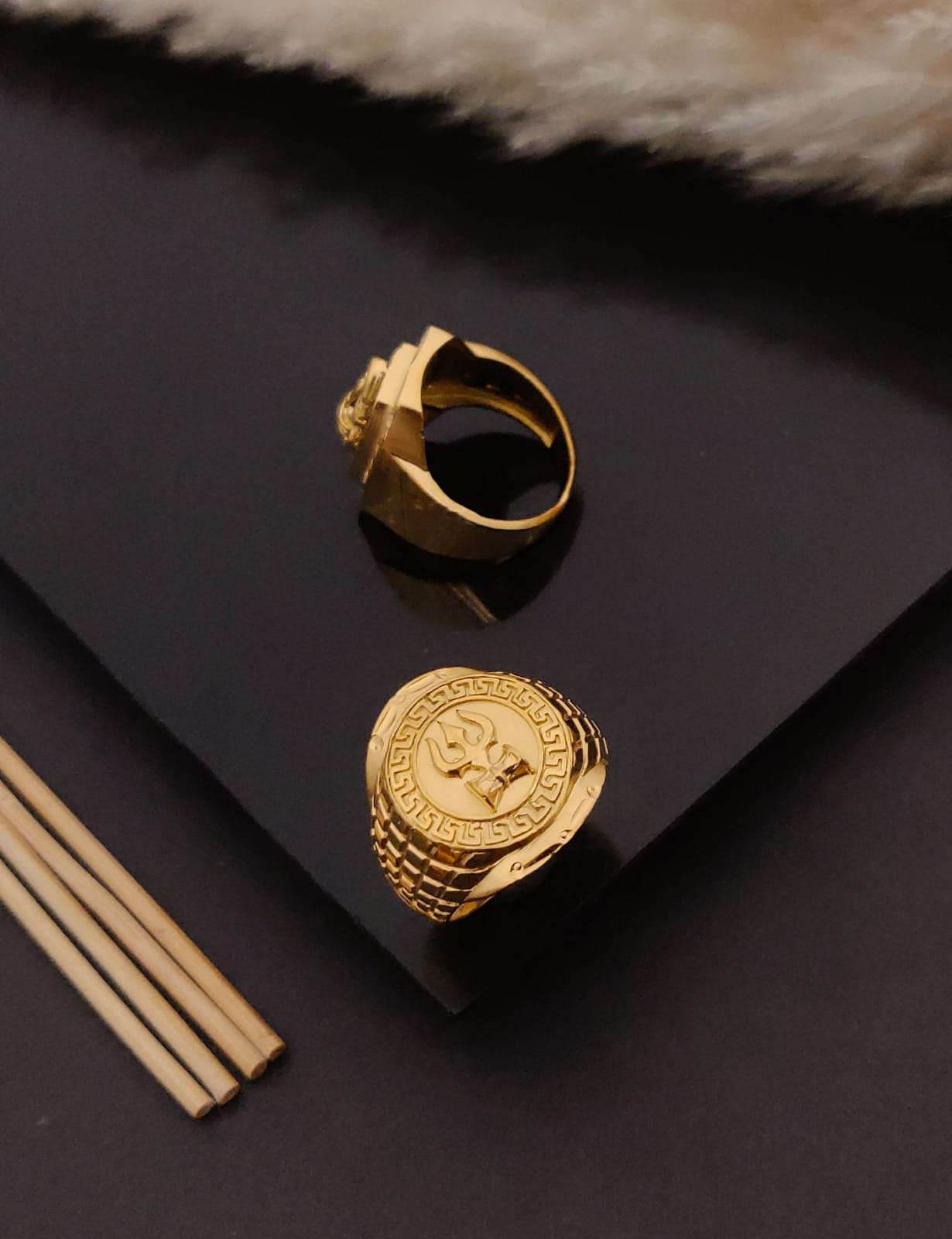 Premium 1 Gram Gold-Plated Ring (6 Months Warranty) - GR-97