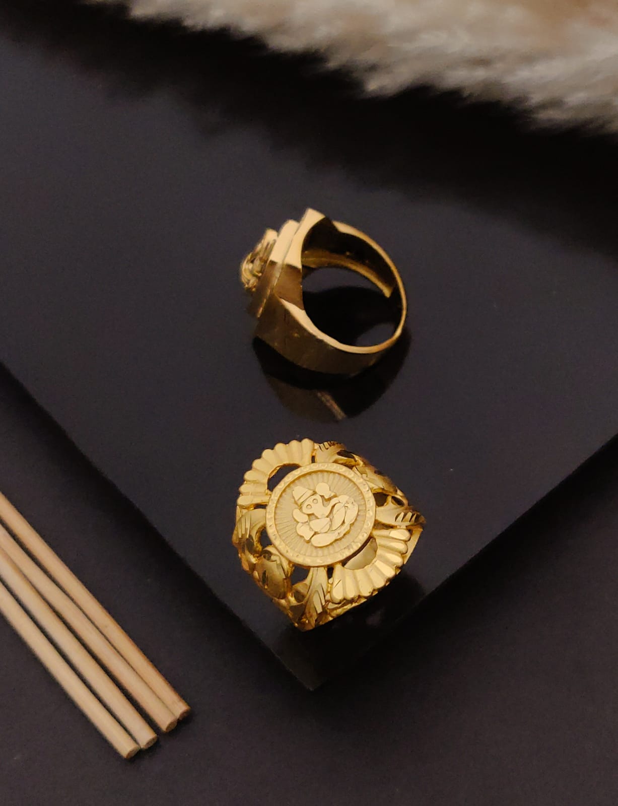 Premium 1 Gram Gold-Plated Ring (6 Months Warranty) - GR-103