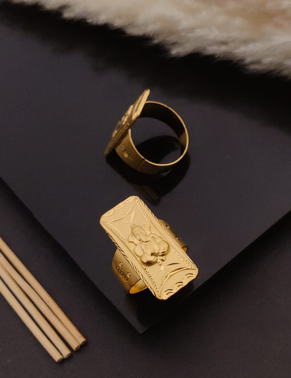 Premium 1 Gram Gold-Plated Ring (6 Months Warranty) - GR-67