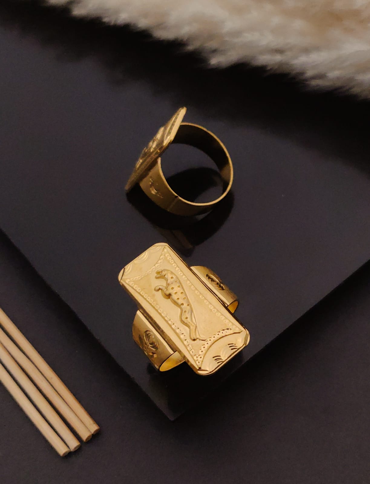Premium 1 Gram Gold-Plated Ring (6 Months Warranty) - GR-64