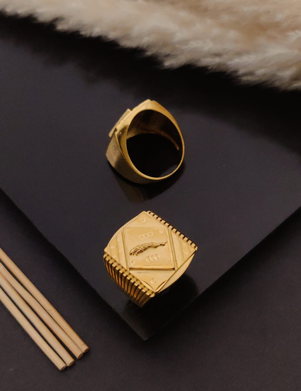 Premium 1 Gram Gold-Plated Ring (6 Months Warranty) - GR-79
