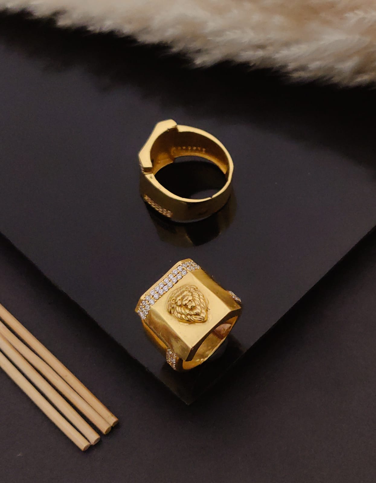 Premium 1 Gram Gold-Plated Ring (6 Months Warranty) - GR-62