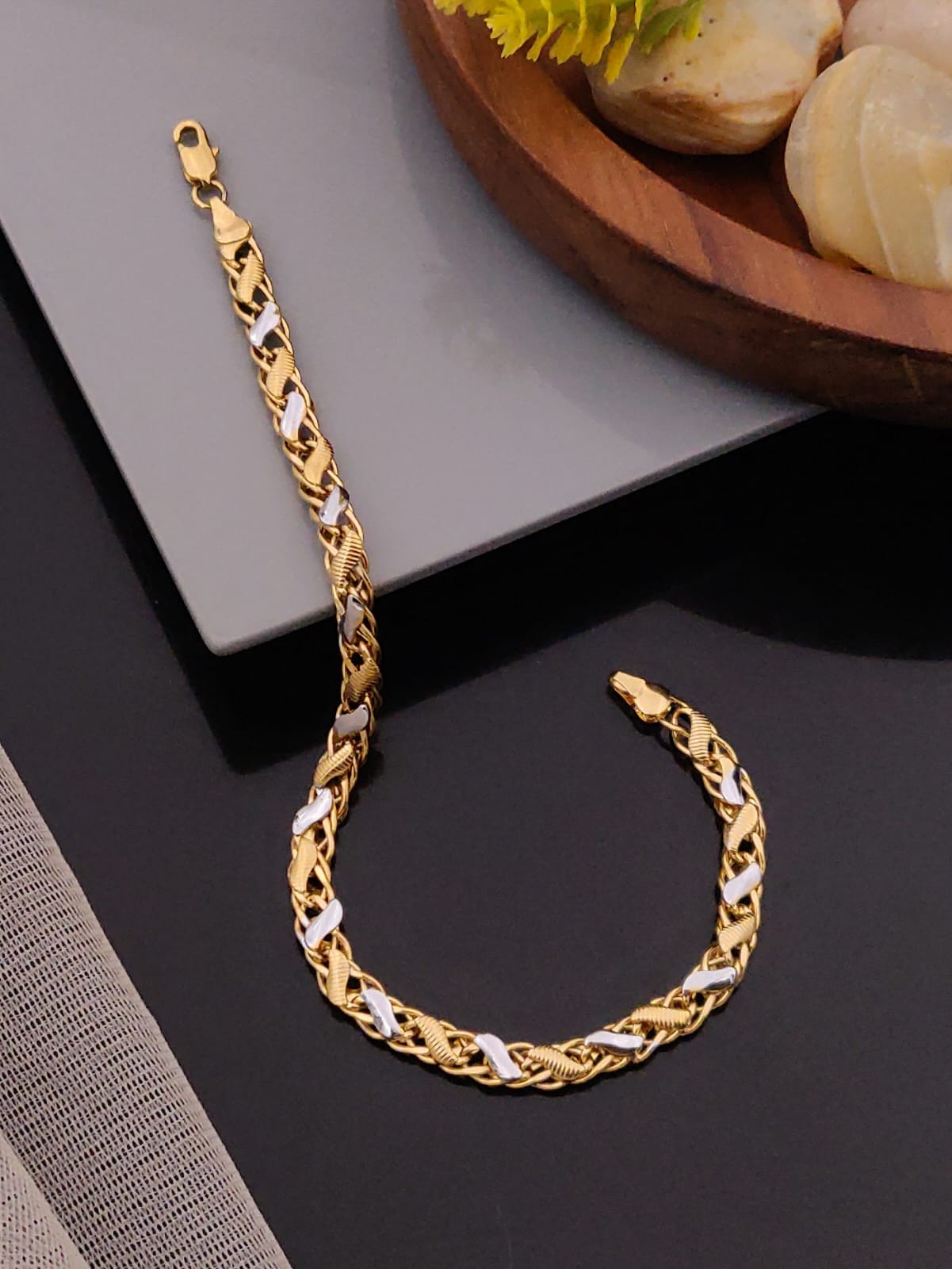 Premium 1 Gram Gold-Plated Bracelet (6 Months Warranty) - GB-053