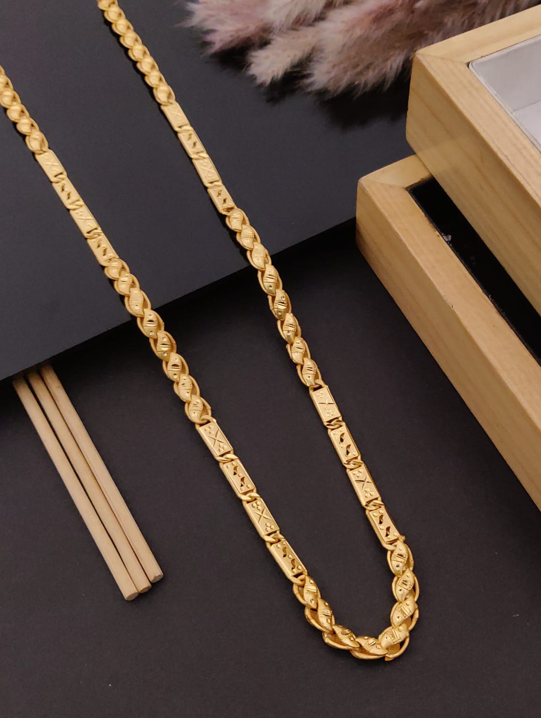 Premium 1 Gram Gold-Plated Chain (6 Months Warranty) - GC-024