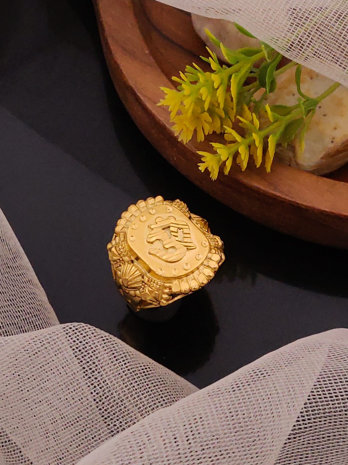 Premium 1 Gram Gold-Plated Ring (6 Months Warranty) - GR-018