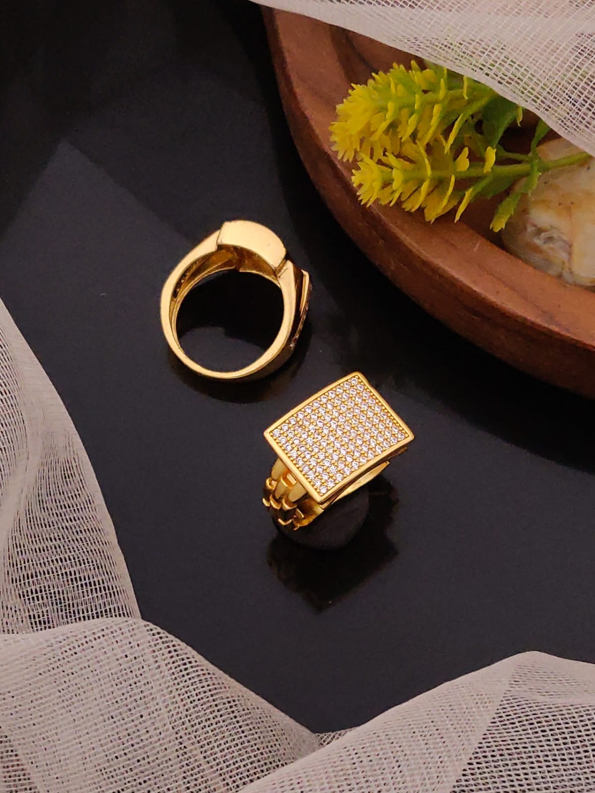 Premium 1 Gram Gold-Plated Ring (6 Months Warranty) - GR-053