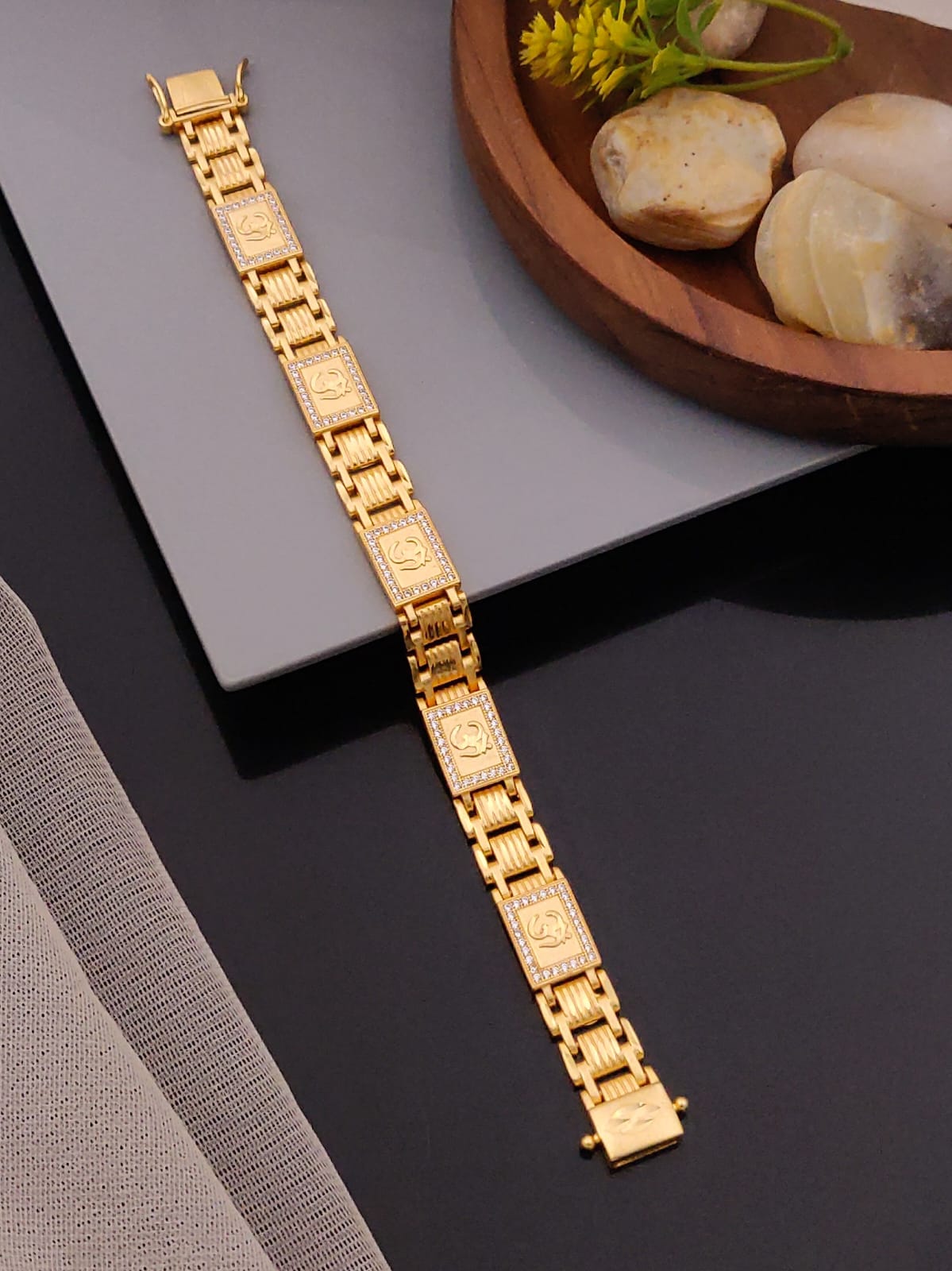 Premium 1 Gram Gold-Plated Bracelet (6 Months Warranty) - GB-019