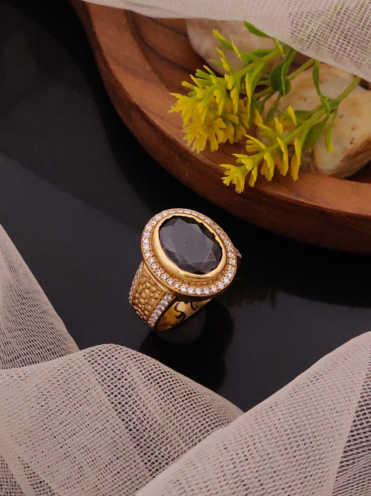 Premium 1 Gram Gold-Plated Ring (6 Months Warranty) - GR-007