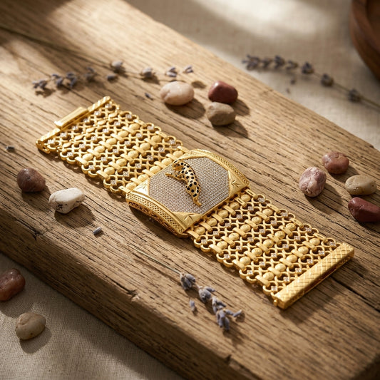 Premium 1 Gram Gold-Plated Bracelet (6 Months Warranty) - GB-067