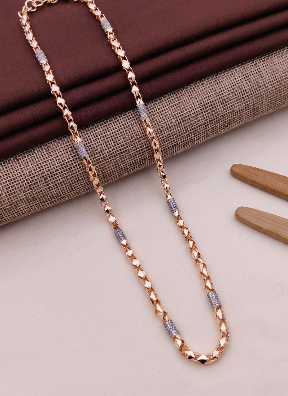 Premium 1 Gram Gold-Plated Chain (6 Months Warranty) - GC-138