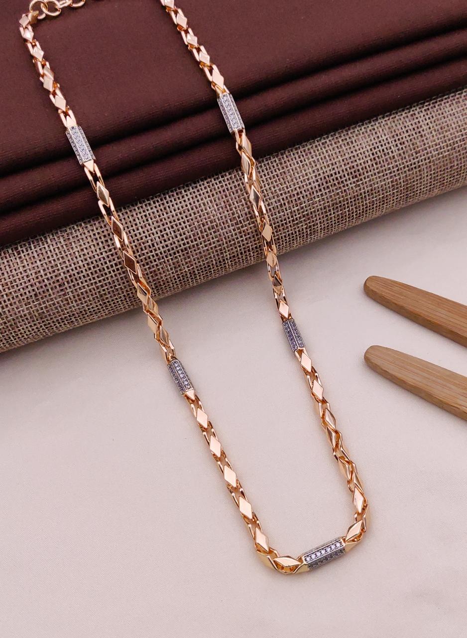 Premium 1 Gram Gold-Plated Chain (6 Months Warranty) - GC-134