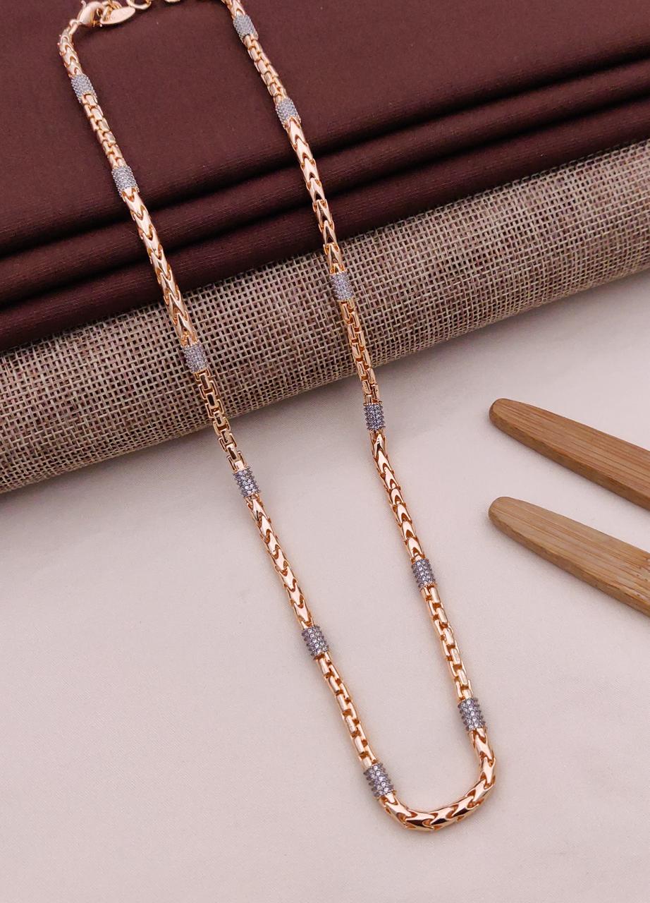 Premium 1 Gram Gold-Plated Chain (6 Months Warranty) - GC-139