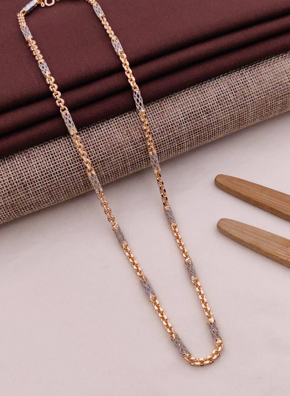 Premium 1 Gram Gold-Plated Chain (6 Months Warranty) - GC-140