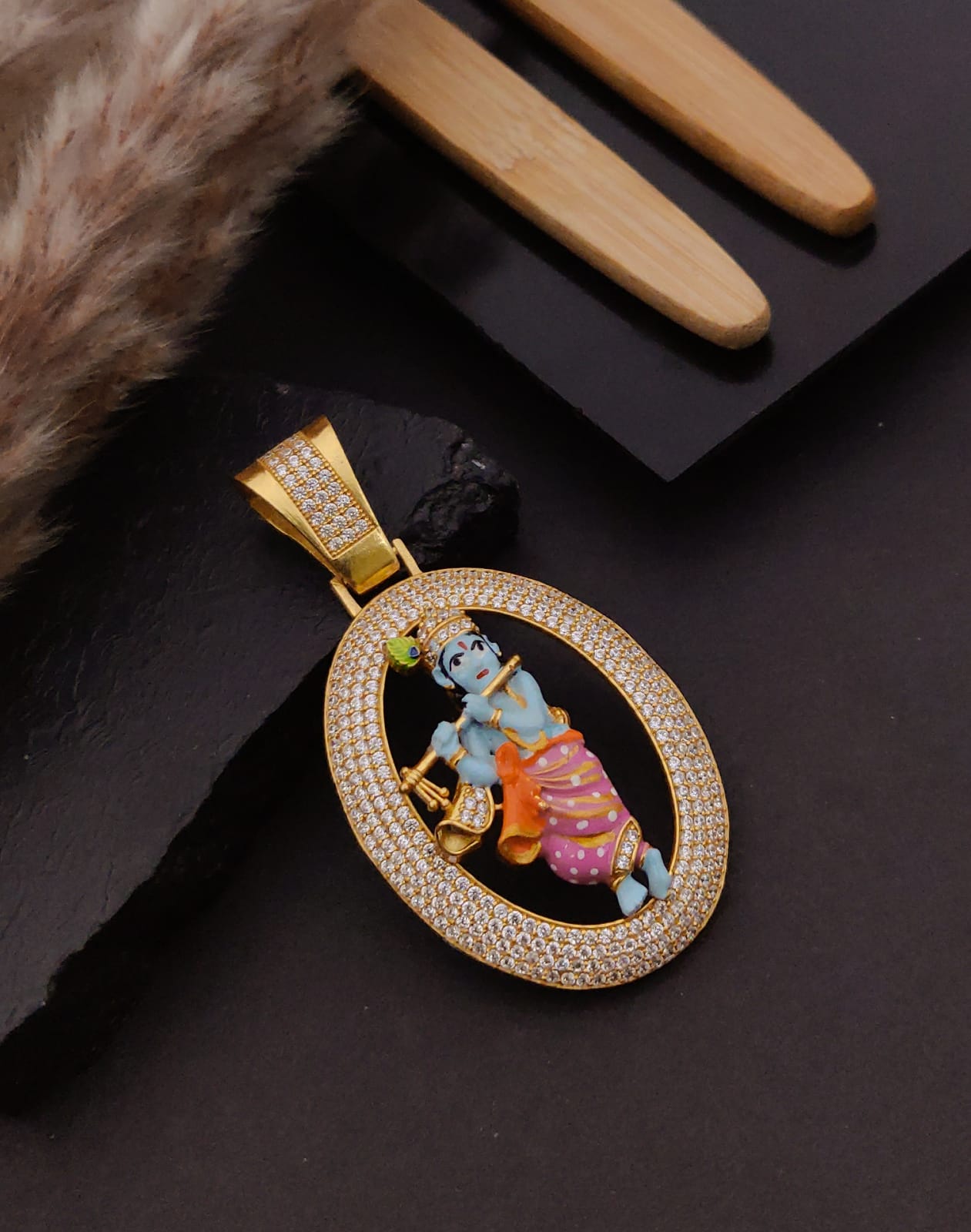 Premium 1 Gram Gold-Plated Pendant (6 Months Warranty) - GP-108