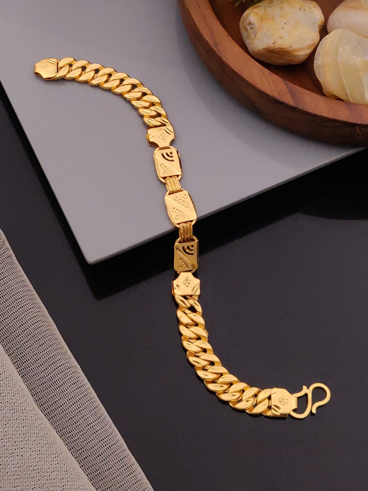 Premium 1 Gram Gold-Plated Bracelet (6 Months Warranty) - GB-027