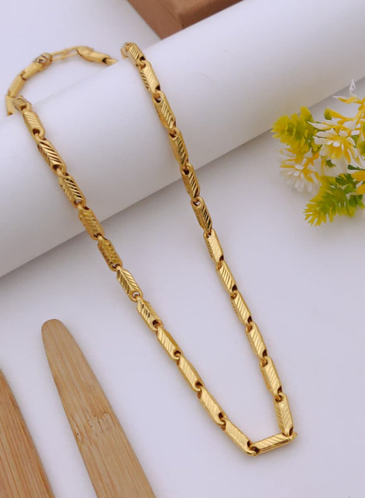 Premium 1 Gram Gold-Plated Chain (6 Months Warranty) - GC-139