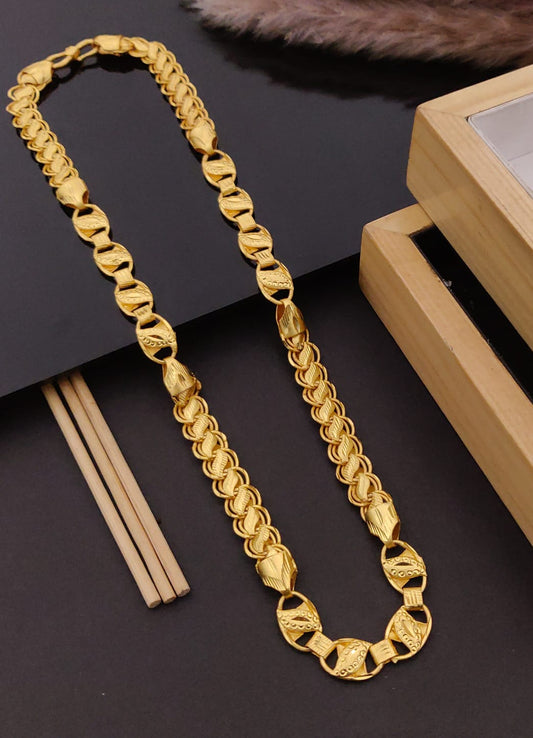 Premium 1 Gram Gold-Plated Chain (6 Months Warranty) - GC-006