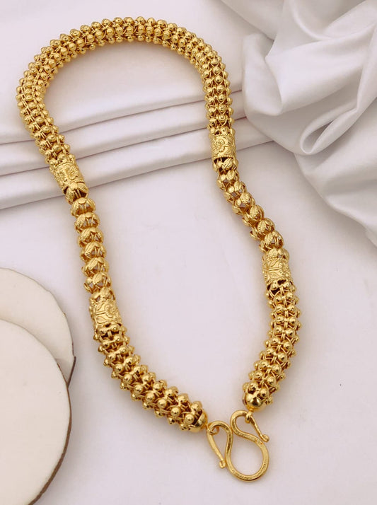 Premium 1 Gram Gold-Plated Chain (6 Months Warranty) - GC-108