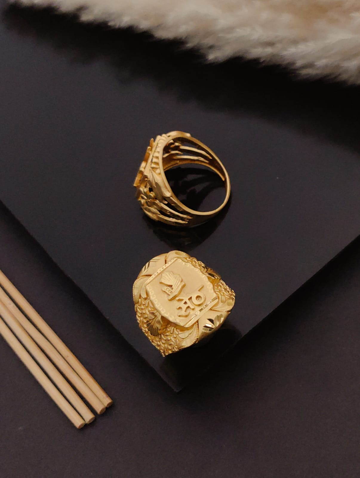 Premium 1 Gram Gold-Plated Ring (6 Months Warranty) - GR-77
