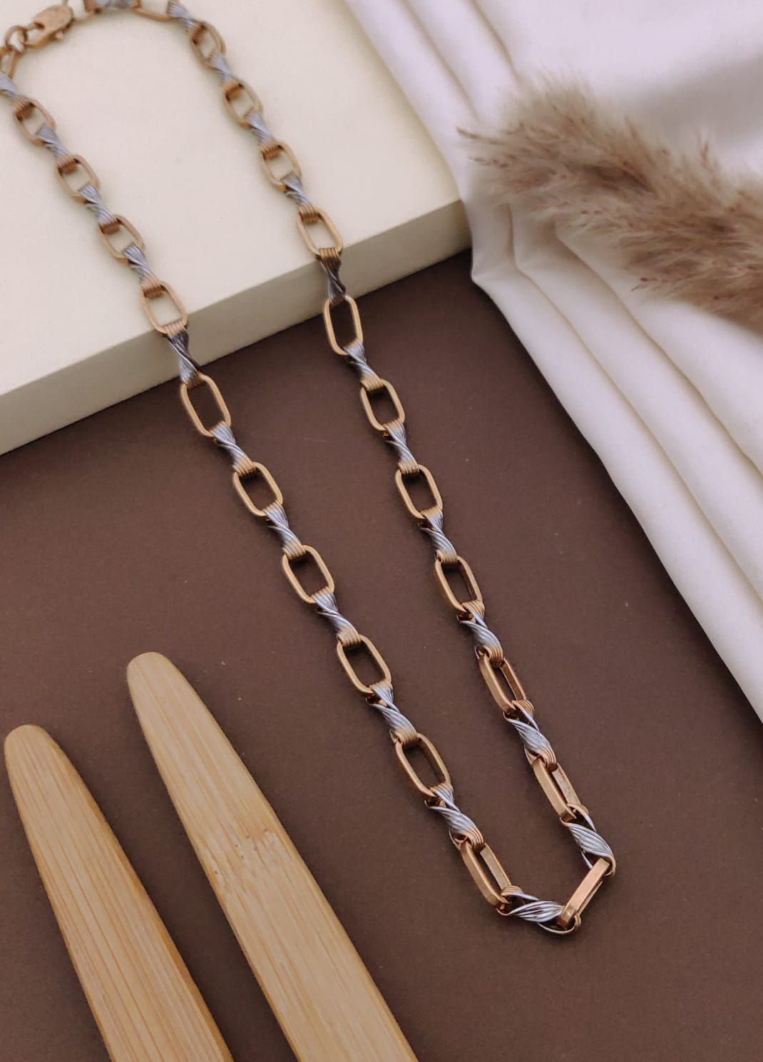 Premium 1 Gram Gold-Plated Chain (6 Months Warranty) - GC-046