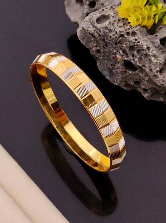 Premium 1 Gram Gold-Plated Kada (6 Months Warranty) - GK-026