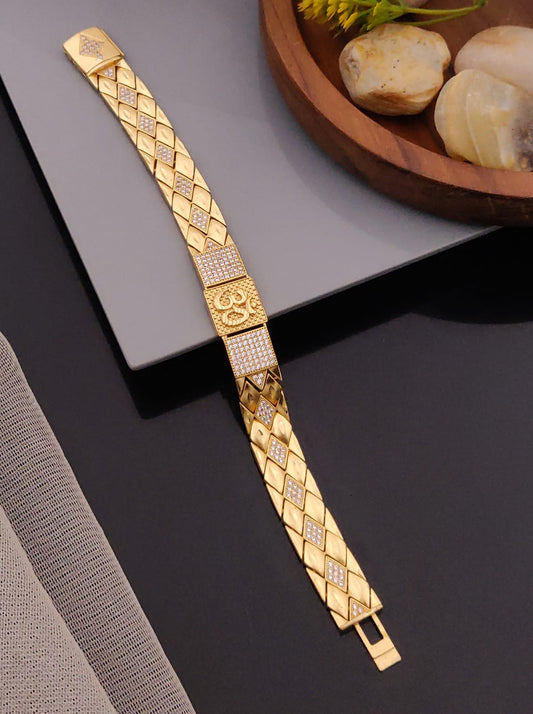 Premium 1 Gram Gold-Plated Bracelet (6 Months Warranty) - GB-041