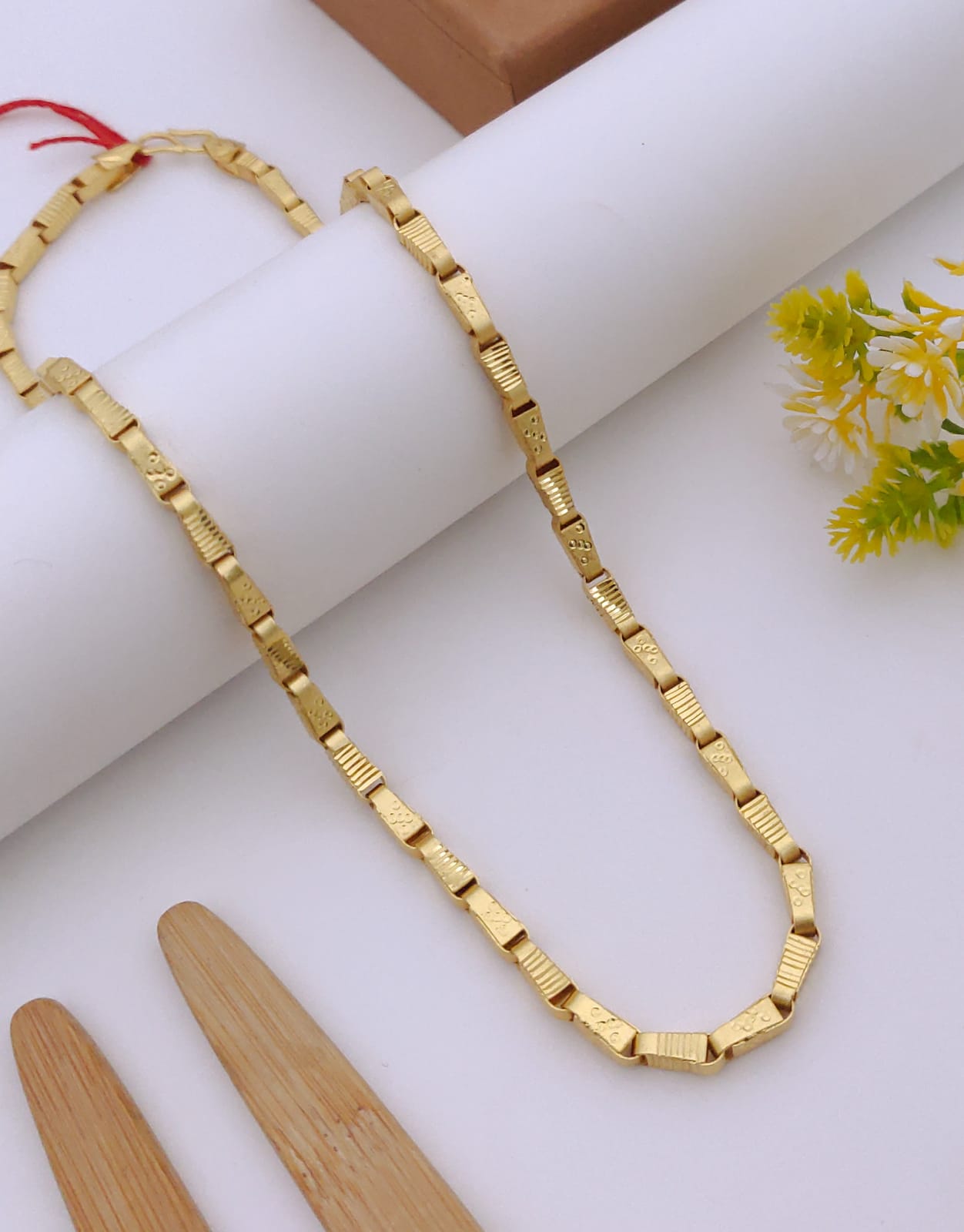 Premium 1 Gram Gold-Plated Chain (6 Months Warranty) - GC-144